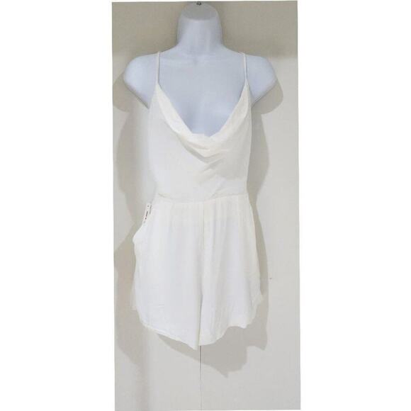 Nwtg Bardot Cindy Slip Backless Romper in Ivory Size Xs - Picture 2 of 8